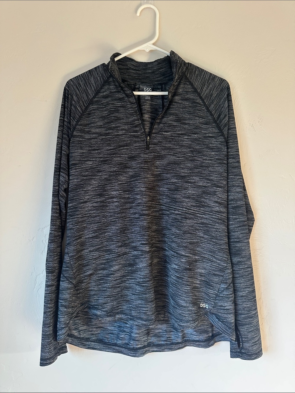 DSG Charcoal Heather Zip-Up Pullover